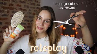 ASMR Te lavo el pelito y la cara ✂️🧼 Peluquería y skincare relajante RP español [upl. by Ythomit364]