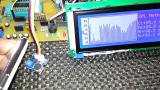 Graphical SPL dB Meter with Seeedstudio Grove Sound Sensor and PIC18F242 [upl. by Etnuhs484]