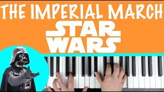 How to play THE IMPERIAL MARCH  DARTH VADERS THEME  Star Wars Piano Tutorial [upl. by Lina]