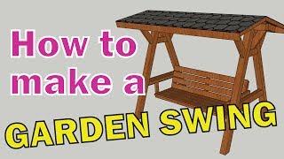 SketchUp Tutorial For Woodworkers  Making a GARDEN SWING  Sketchup 2017 [upl. by Hut15]