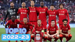 Insane Liverpools Top 10 Premier League Matches Of The 202223 Season [upl. by Fanchet915]