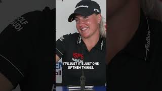 Charley Hull has embraced the fan support at the US Womens Open this week 😂 [upl. by Rhynd]