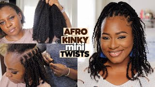 MINI TWISTS THAT LOOKS amp FEELS SO NATURAL  HOW TO STYLE IT  QVR HAIR [upl. by Akino]