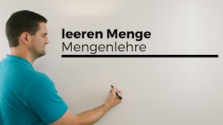 Aus der leeren Menge kann man alles basteln Mengenlehre  Mathe by Daniel Jung [upl. by Sinylg]