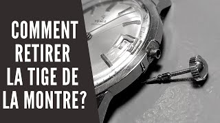 Comment retirer la tige dune montre [upl. by Ahsetal]