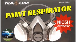 NASUM M201 Dual Cartridge Organic Vapor Automotive Paint Respirator [upl. by Gant]