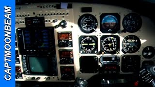 Beechcraft Super King Air 350 Cockpit in flight [upl. by Anagrom]