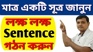 Sentence Making  Make Sentence With Simple Trick  Sentence Bangla  সূত্রের সাহায্যে Sentence তৈরি [upl. by Cohen233]