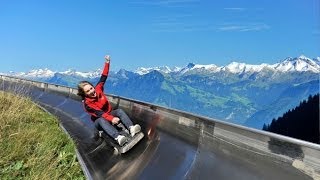 Pfingstegg Toboggan Run In Switzerland [upl. by Supat545]