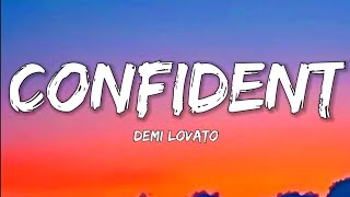 Demi Lovato Confident Lyrics Video [upl. by Granny]