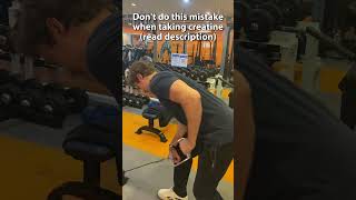 ⚠️ DONT DO THIS MISTAKE WITH CREATINE [upl. by Esenej]