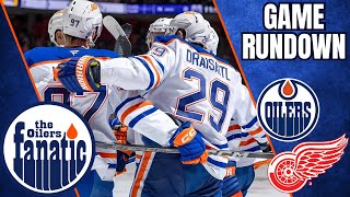 Edmonton Oilers News  Game Rundown  Oilers  Red Wings [upl. by Dnalyr]