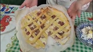 CROSTATA SALATA DI TRAMEZZINO croccante e succulenta [upl. by Drehcir]