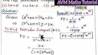 ODE  particular Integral  Complementary function  2nd order DE  tnset2024  TNSET Maths [upl. by Lybis]