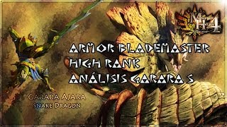 MH4  Armor Blademaster High Rank Garara S analysis  MH4 Armaduras Espadachin Alto rango Garara S [upl. by Eannyl919]