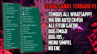 SC BUG GANAS TERBARU V3  WA ORI AUTO CR4SH 🤭  NO SCAN  FITUR SIMPEL  SUPPORT PANEL [upl. by Phillada]