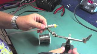 Soldering A PL259 Connector For A VHF Antenna [upl. by Cloris]