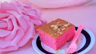 Pink Cashew Nut Butter Cake [upl. by Ridley909]