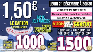 Loto MAYA en LIVE du Jeudi 21 décembre 2023 [upl. by Fridlund845]