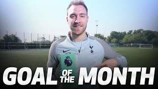 CHRISTIAN ERIKSEN WINS GOAL OF THE MONTH [upl. by Adnak]