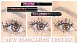 BATTLE OF THE NEW MASCARAS  BENEFIT BAD GAL BANG NYX WORTH THE HYPE  Beautys Big Sister [upl. by Vadnee]