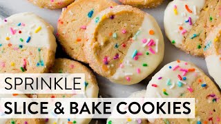 Sprinkle Slice amp Bake Cookies  Sallys Baking Recipes [upl. by Kowal398]