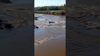 Dams fail Edenville Michigan Part 2 2 Breached Dams 500 Year Flood flood flooding news river [upl. by Lalittah666]