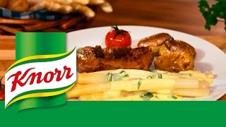 KNORR®  Recette dAsperges à la sauce hollandaise [upl. by Nicodemus170]