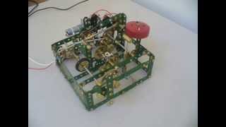 Meccano striking clock mechanism [upl. by Kerk]