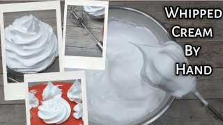 How to make whipped cream without electric mixer  whipped cream by ShwetasKitchenLifestyle [upl. by Fortna]