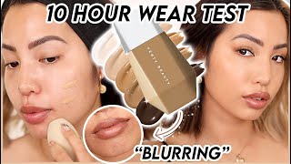 NEW FENTY BEAUTY EAZE DROP BLURRING SKIN TINT  10 HR WEAR TEST REVIEW [upl. by Dolli144]