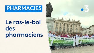 Grève et manifestation des pharmaciens à Nancy [upl. by Enelaj215]