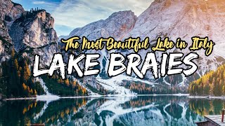 LAKE BRAIES  THE MOST BEAUTIFUL LAKE IN ITALY  DOLOMITES [upl. by Leur]