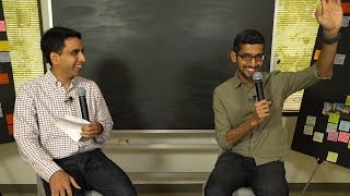 Sal Khan chats with Google CEO Sundar Pichai [upl. by Jammie]