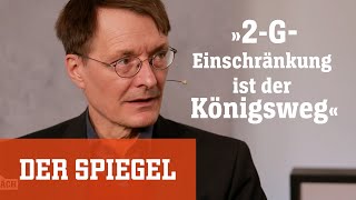 Karl Lauterbach im SPIEGELSpitzengespräch »2GEinschränkung ist der Königsweg«  DER SPIEGEL [upl. by Elcarim]