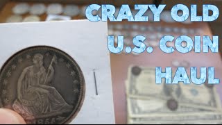 Crazy Old US Silver Coin Haul Morgans Large Cents amp Barbers Oh My [upl. by Edouard]