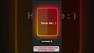 CSS Box Hover Effect  CSS Tips ✅ coding css3animation webdevelopment hovereffect animation [upl. by Aicilat160]