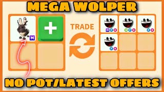 CAN GET OVERPAYS TODAY😱😱 9 UPDATED OFFERS FOR MEGA WOLPERTINGER in Rich Servers Adopt me [upl. by Kramal]