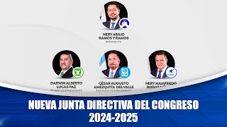 Nueva junta directiva del Congreso 20242025 [upl. by Ahsiemat]