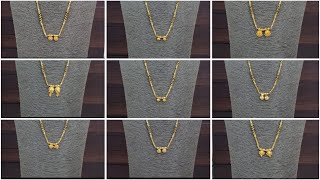 gold short mangalsutra designs with price ll part 36 [upl. by Hamnet197]