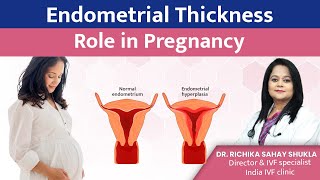 Endometrial Thickness Role in Pregnancy  Dr Richika Sahay Shukla [upl. by Iormina]