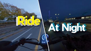 Escooter Night Ride in Montreal [upl. by Ayerdna]