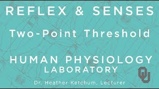 TwoPoint Threshold for Students  Reflex amp Senses  Human Physiology  Dr Ketchum  OU [upl. by Farrah981]