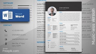 Creating a Formal Black Resume in Microsoft Word  CV Design Tutorial [upl. by Alvin592]