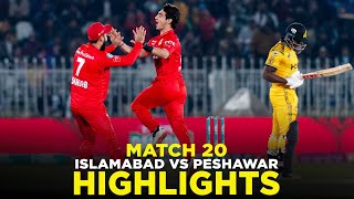 PSL 9  Full Highlights  Islamabad United vs Peshawar Zalmi  Match 20  M2A1A [upl. by Nevlin]