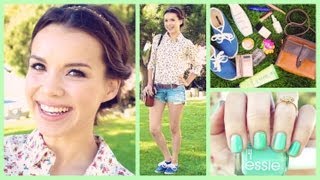 Get Ready With Me ❀ Spring Makeup Hair and Outfit [upl. by Solegna290]