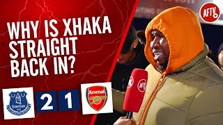 Everton 21 Arsenal  Why Is Xhaka Straight Back In Stricto Rant [upl. by Africah727]