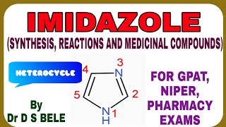 IMIDAZOLE SYNTHESIS REACTIONS AND MEDICINAL COMPOUNDS [upl. by Namzaj]