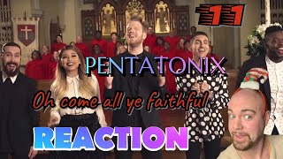 PENTATONIX  O come all ye faithful OFFICIAL VIDEO  REACTION [upl. by Nainatrad888]