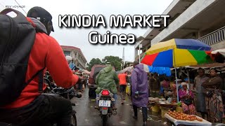 Guinea travel vlog Kindia Market in the rain Guinea rainy season period [upl. by Akihsat715]